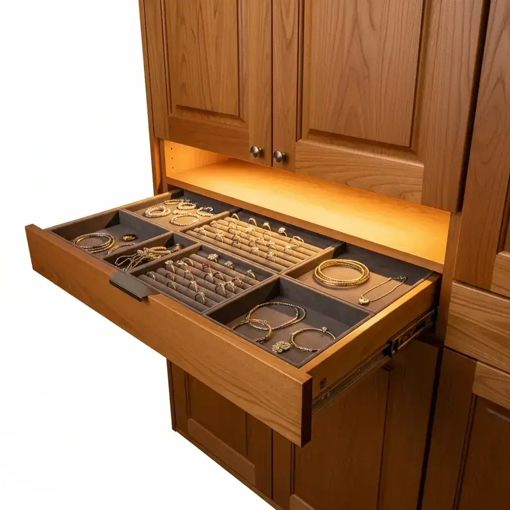 Velvet-Lined Jewelry Drawer